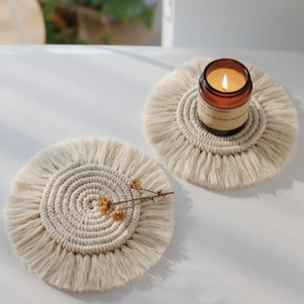 Brand New Boho Coasters Set Of 3